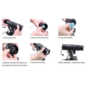 Proyector de logotipo LED para interiores personalizado con buen precio, proyector de logotipo gobo de 15W - Product Image 5