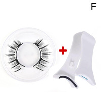 Cils magnétiques avec applicateur, pas besoin de colle, réutilisables, aspect naturel, kit de faux cils avec miroir, étanche
