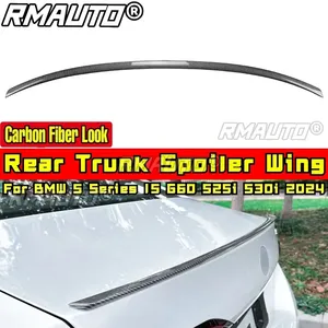 For BMW 5 Series I5 G60 525i 530i 2024 Body Kit Rear Spoiler Rear <b>Wing</b> Glossy <b>Black</b> Sport Style Rear Trunk <b>Wing</b> Car Accessories - Product Image 3