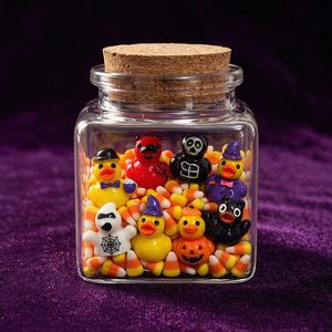 Nuovo Prodotto per Halloween: Accessori in Resina Fai-da-Te a Forma di Diavolo, Teschio, Zucca, Paperella, Ornamenti Animali - Product Image 2