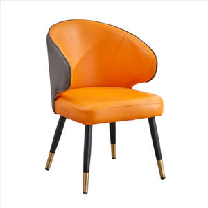 Basit satış Modern ışık lüks deri demir katı ahşap dayanıklı ticari yemek restoran masa sandalye seti arkalığı Jiangxi - Product Image 6