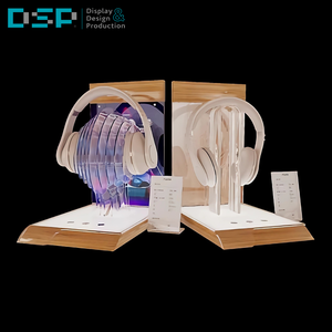 Dsp Việt Nam nhà máy tùy chỉnh Acrylic Tai nghe Durable quảng cáo Máy tính để bàn đứng hiển thị cho trung tâm mua sắm - Product Image 4