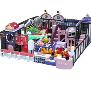 Children's favorite indoor climbing paradise, small kids indoor playground and maze sand pit