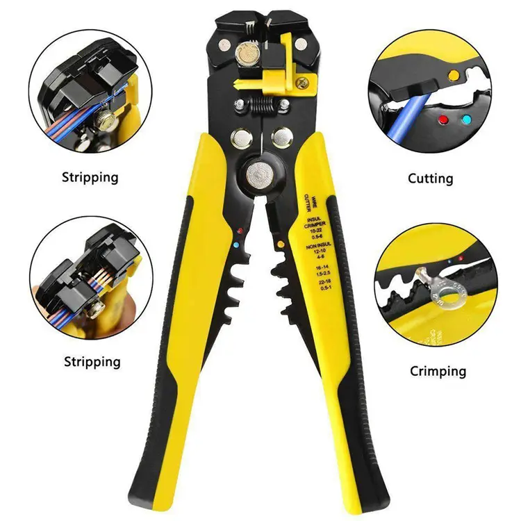 Crimper Cable Cutter Automatic Wire Stripper Multifunctional Stripping Tools Crimping Pliers Terminal 0.2-6.0mm2 tool