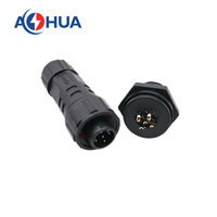 Fil de signal d'alimentation d'éclairage 5Pin assemblage mâle femelle connecteur de câble IP68 fil de borne à souder vers panneau 110V 5A prise étanche
