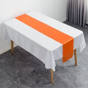 Chemin de Table en Satin de haute qualité pour fête de mariage 30x275cm