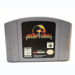 Cartucho <span class=keywords><strong>de</strong></span> <span class=keywords><strong>Juego</strong></span> Mortal Kombat 4 N64 Versión Estadounidense para Consola <span class=keywords><strong>Nintendo</strong></span> - Product Image 1