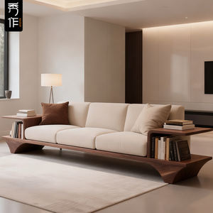 Nouveau canapé une place <span class=keywords><strong>en</strong></span> bois <span class=keywords><strong>massif</strong></span> de style chinois, design moderne et simple, pour salon, hôtel, maison d'hôtes, réception, rangée droite, grand et petit - Product Image 1