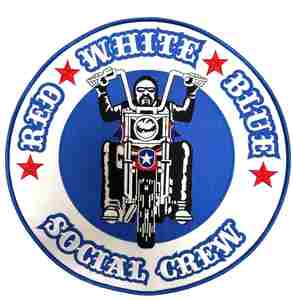 Patch brodé de crâne de moto, feu, motard - Product Image 1