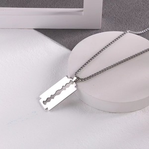Colar masculino de corrente de aço inoxidável, estilo punk, joias da liga, pingente hip-hop, colares para homens - Product Image 1