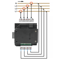 Analizador de Calidad de Energía Trifásico, Análisis de Desequilibrio Armónico, Registro de Datos de 32 GB, Alta Precisión 0.2%, CAT III 600V, 1 Año