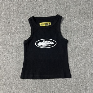 Canotta Corta Casual da <span class=keywords><strong>Donna</strong></span> in <span class=keywords><strong>Cotone</strong></span> con Scollo Rotondo Stile Europeo Americano Sexy con Spalline Sottili Tendenza Instagram Sportiva - Product Image 5