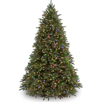 Sapin de Noël artificiel en PVC avec lumières LED, écologique, décoration extérieure, cadeau, Navidad, produits de Noël uniques