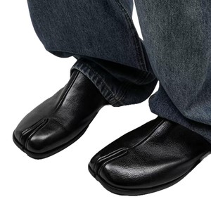 Mules de Cuero Genuino Negro con Punta Redonda, Zapatos Sin Cordones para Hombre, para Todas las Temporadas, Suela de Goma, Entresuela de EVA, Forro Antideslizante - Product Image 5