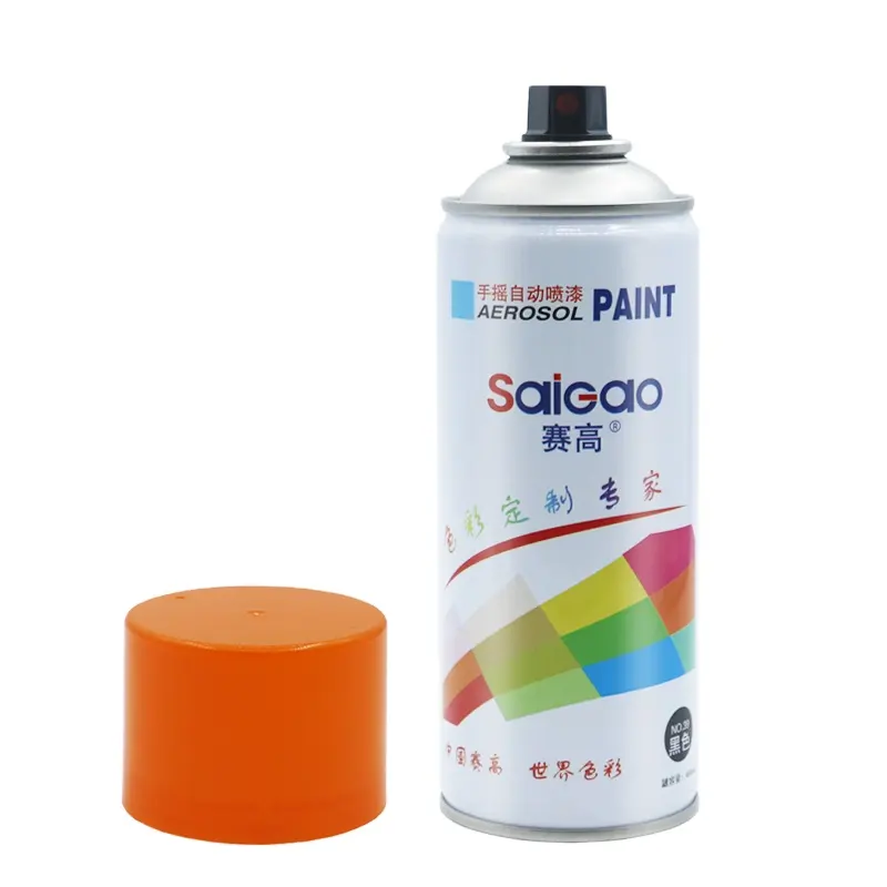 Peinture en aérosol blanche de couleur métallique MSDS au toucher doux pour pulvérisation de peinture de vélo