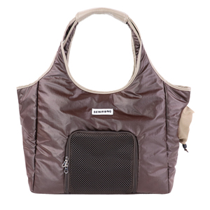 Waterproof Lightweight <b>Pet</b> Travel Bag, Brown Breathable <b>Carrier</b> with Premium Finish, Convenient for Daily Use - Product Image 1