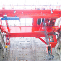 Grue à double poutre mobile extérieure personnalisée de 50T avec chariot