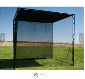 Cage de frappe de <span class=keywords><strong>golf</strong></span> en tuyau galvanisé PE 10x10x10 pieds, filet de frappe durable et portable pour l'entraînement en intérieur et en extérieur - Product Image 2