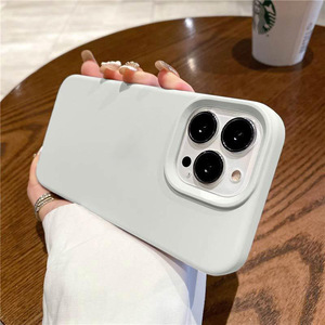Funda de Silicona Sólida con Logotipo para <span class=keywords><strong>iPhone</strong></span> 18 17 16 15 14 12 Pro X XS Max, Funda para Teléfono Móvil <span class=keywords><strong>iPhone</strong></span> <span class=keywords><strong>13</strong></span> 11 Pro Max con <span class=keywords><strong>Caja</strong></span> - Product Image 6