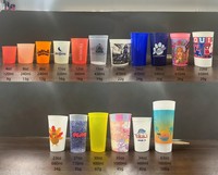 Gobelet de stade réutilisable en PP de 64 oz avec logo personnalisé, couvercle et paille, compatible lave-vaisselle, style américain, imprimé OEM, plusieurs tailles, souvenir en gros
