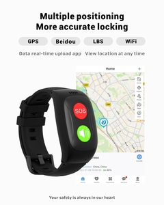 Reloj Inteligente L17pro para Personas Mayores con Rastreador GPS 4G, Detección de Caídas y Monitor de Frecuencia Cardíaca, Certificado ISO CE, Silicona Negra - Product Image 4