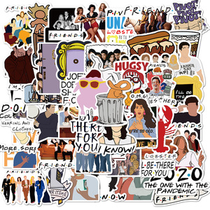50 pz amici Show Tv adesivo di carta per ragazzi Skateboard bagaglio portatile Notebook - Product Image 1