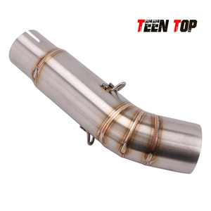 Pour <span class=keywords><strong>Suzuki</strong></span> Middle Link Pipe GSX-S <span class=keywords><strong>750</strong></span> BK750 GSR750 2018 ~ <span class=keywords><strong>2022</strong></span> 51mm 304 Tuyau moyen d'échappement en acier inoxydable - Product Image 2