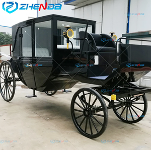 Customized Outdoor Electric Black Royal Horse Carriage Electric Horseless Carriage Utility Horse Carts - Product Image 4