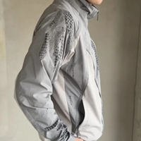 Veste à capuche réactive à l'eau de source de haute qualité personnalisée, 100% polyester, tissu imperméable et coupe-vent pour le cyclisme et l'alpinisme