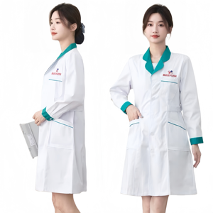 एक समान व्यक्तिगत चिकित्सक प्रयोगशाला कोट मेडिकल स्क्रैब अस्पताल नर्सों के लिए नर्सिंग वर्दी लैब कोट - Product Image 2