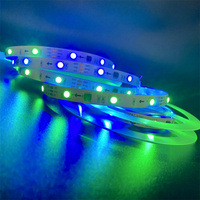 Bande LED intelligente adressable WS2811 30 LED/m 60 LED/m, changement de couleur RGB SMD5050 12V IP20, PCB en cuivre, contrôle par application IP65/IP68