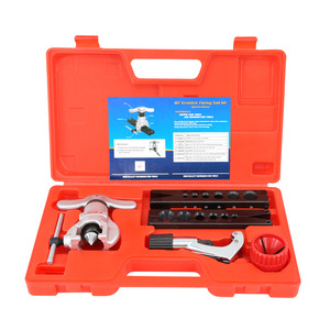 Juego <span class=keywords><strong>de</strong></span> Herramientas <span class=keywords><strong>de</strong></span> Abocardado Excéntrico 45 °   Expansor <span class=keywords><strong>de</strong></span> Tuberías <span class=keywords><strong>de</strong></span> Refrigeración HVAC con Mordazas Métricas/Imperiales con Cortador <span class=keywords><strong>para</strong></span> Reparación Profesional - Product Image 2