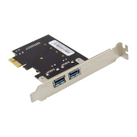 Carte d'extension interne Gigabit Ethernet PCIe X1 NEC720201 à 4 ports USB 3.0 1 Gbit/s pour serveur, PC de bureau, Windows