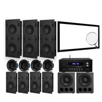 Kits d'enceintes 7.2.4, prix des systèmes de cinéma maison professionnels et prix des systèmes audio acoustiques de studio