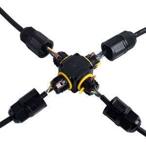 Connecteur étanche à bouton-poussoir M684X M20 DCDC 3P, raccord de câble extérieur IP68, connexion rapide sans vis ligne à ligne - Product Image 2