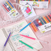 Ensemble de stylos gel à paillettes de 100 couleurs, coffret cadeau ultime pour artistes et journaliers