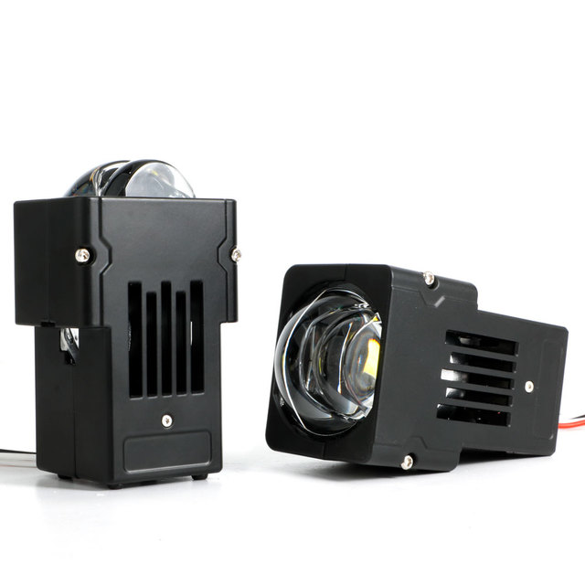 New Product 12V 1.5 Inch Dual matrix Led Projector Headlight 6000K White Light Auto Lighting Projector