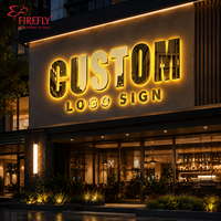 Enseigne murale personnalisée en miroir doré rétroéclairée avec logo LED, enseigne lumineuse pour café, boutique, salon, magasin de thé au lait