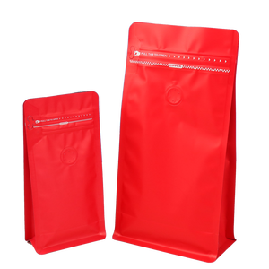 Vente chaude avec valve, sacs à café rouges personnalisés de qualité alimentaire pour le stockage des aliments, anti-odeurs, sac d'emballage pour café à fermeture éclair debout - Product Image 3