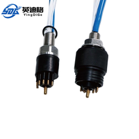 Conector Coaxial Eléctrico Personalizable YingDiGe IP68, Carcasa de Latón con Baño de Oro y Titanio, Resistente al Agua, para Control Remoto y Buceo