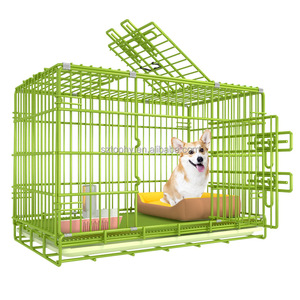 Iron Dog Crate Furniture Dogs Kennels with Doors Indoor Pet cage for Medium/Small Dog, Chew-Resistant Animal House