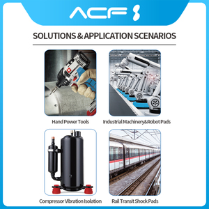 Material de Aislamiento de Vibraciones de Alta Elasticidad ASF, Alta Capacidad de Amortiguación, Amplio Rango de Temperatura, Resistencia a Impactos, Larga Vida Útil, Industrial - Product Image 2