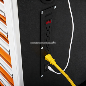 Armoire à outils à roulettes à 13 tiroirs avec roues verrouillables, serrure à clé dédiée, coffre à outils pour garages et ateliers avec rangement pour kits, établi à outils - Product Image 4