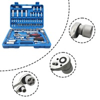 Jeu de clés à cliquet professionnel de 94 pièces, jeu de clés à douilles multi-tailles, jeu de clés combinées pour les opérations de réparation mécanique automobile