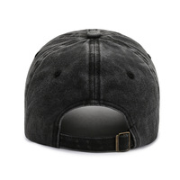 Gorra de Béisbol de Algodón Lavado Vintage con Bordado a Mano y Logotipo Personalizado OEM, Bordado Curvo 'BROOKLYN 1947', Ajustable, Unisex, al por Mayor