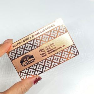 Vente flash - Cartes de visite personnalisées en acier inoxydable gravées avec logo - Vente en gros - Product Image 2