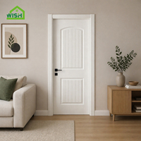 Portes intérieures modernes en MDF insonorisées, porte intérieure blanche pour chambre à coucher, salon, hôtel, isolation acoustique manuelle, porte en bois