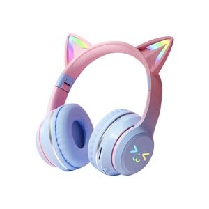 Auriculares con Luz RGB, Auriculares TWS con Cara Sonriente, Auriculares con Degradado de Color, Auriculares Rosas <span class=keywords><strong>para</strong></span> Niñ<span class=keywords><strong>a</strong></span>, Regalo, Compatibles con Cualquier Teléfono - Product Image 3