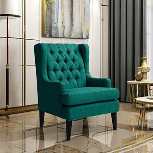 Sofá Individual de Algodón, Silla de Salón, Muebles para Sala de Estar, Sofá de Tela Buff Moderno y Lujoso - Product Image 4