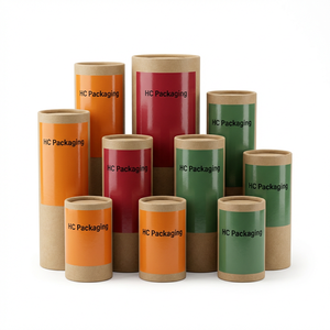 Custom Kraft Paper Tube Packaging Cylinder Box for <b>Dropper</b> <b>Bottle</b> Essential Oil Cosmetic Packaging Tube OEM Wholesale - Product Image 5